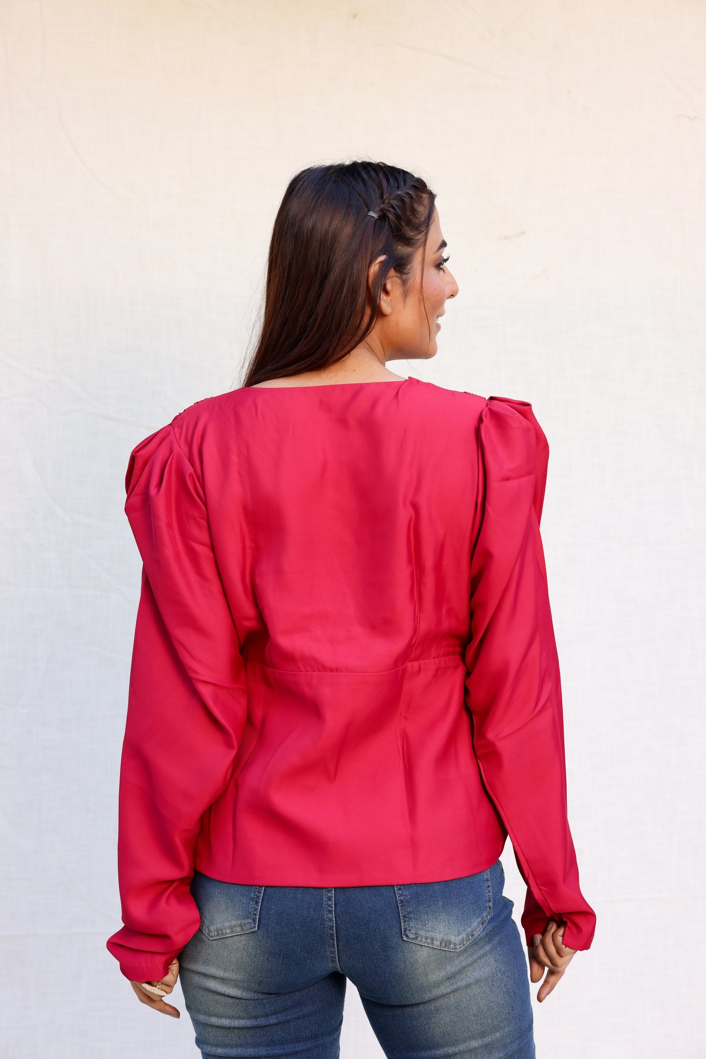 V-neck formal top Moonstruck