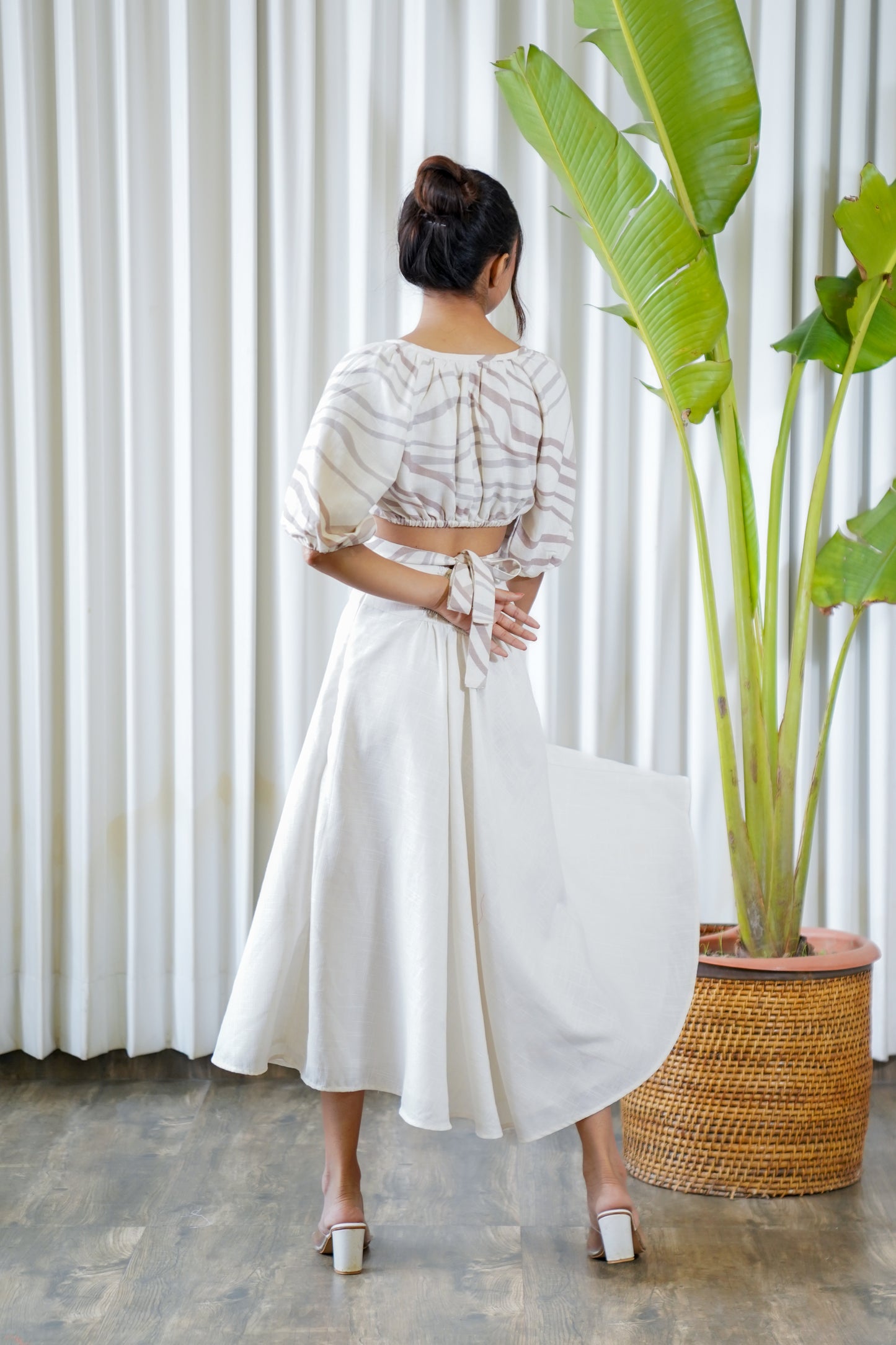White co ord dress
