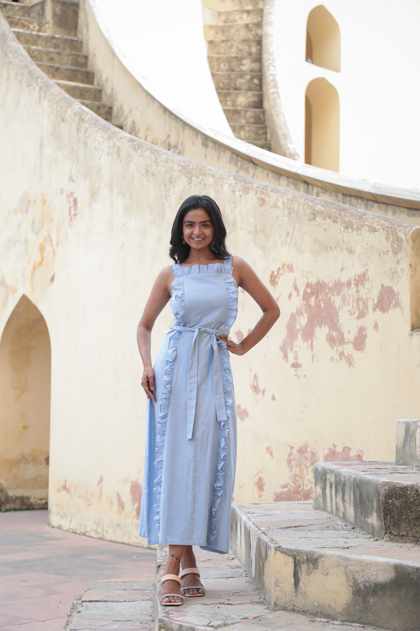 Princess ruffle A-line dress