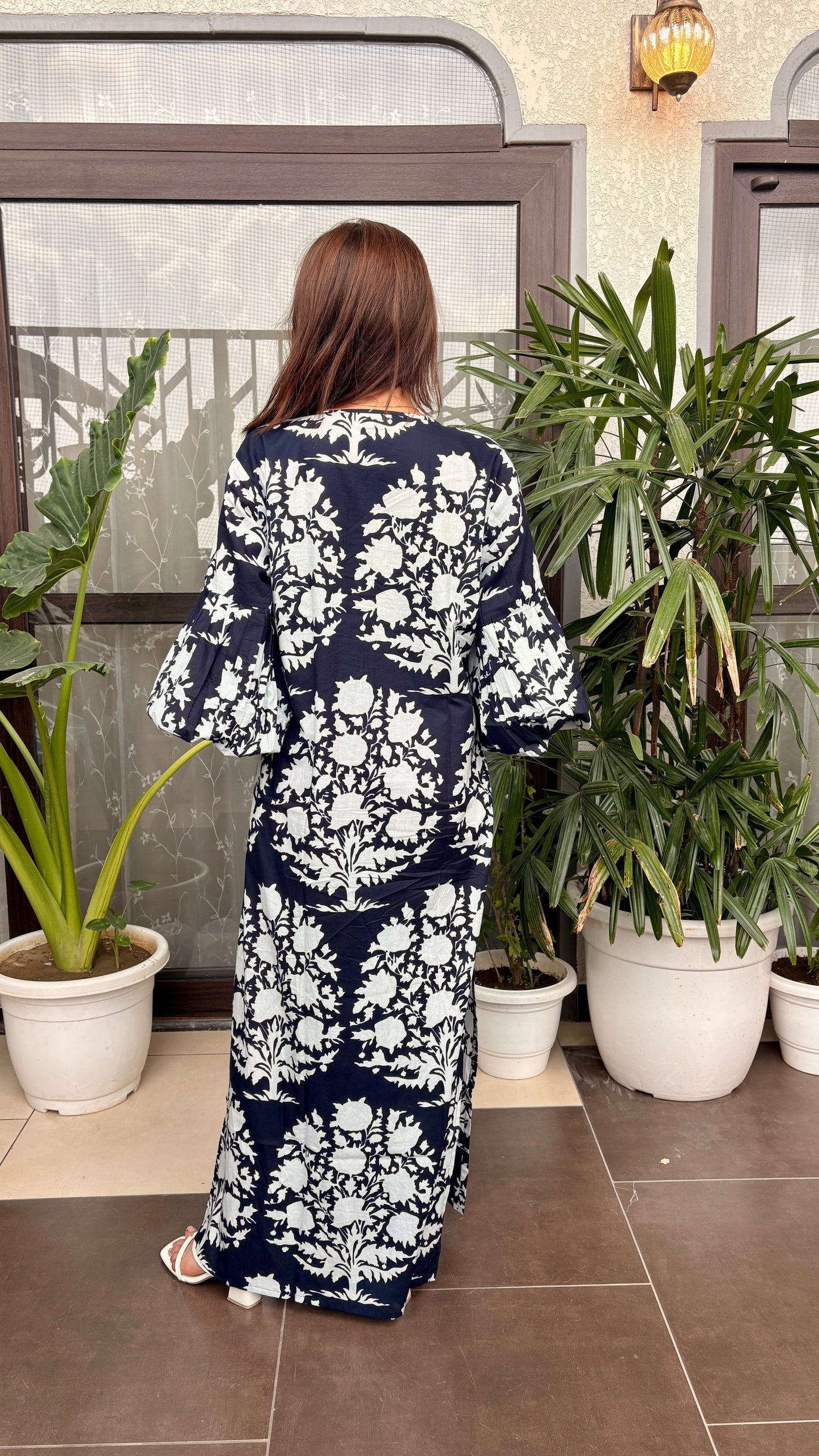 Midnight Bloom Floral Maxi Dress