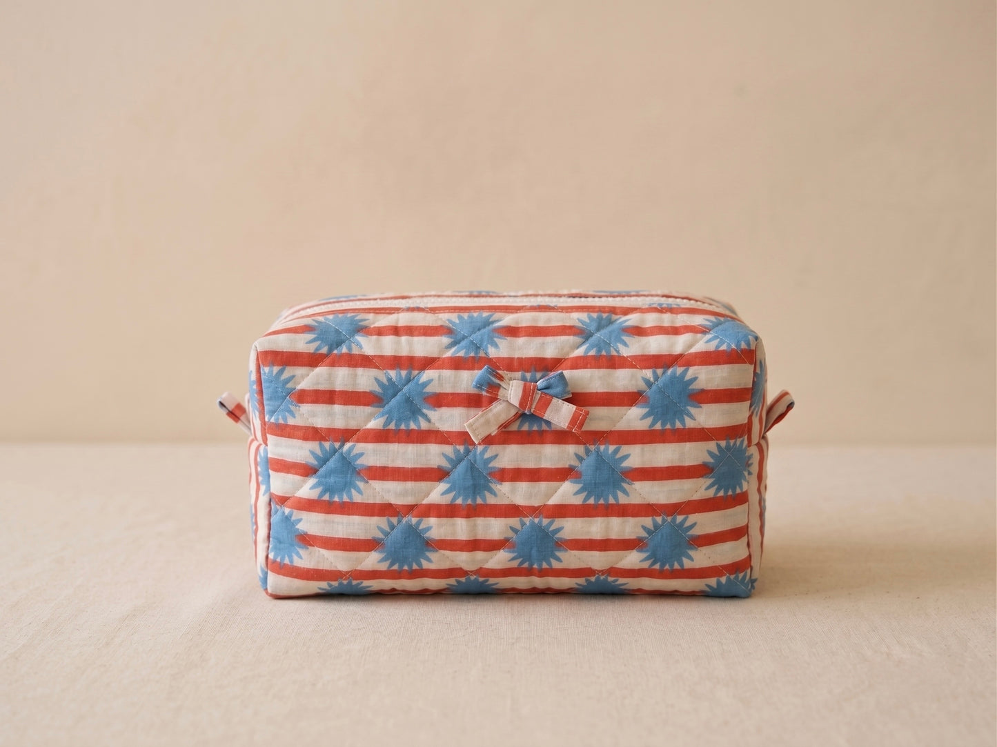 Retro Starburst Quilted Travel Organizer Bag Moonstruck