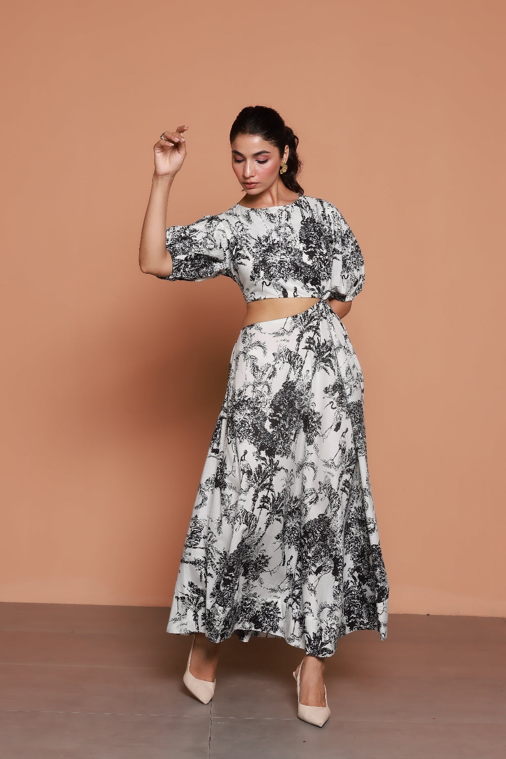 black and white cut out maxi dress Black Palermo Cut Out Maxi Dress FARM Rio