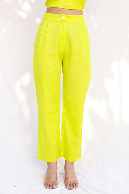 Neon straight pants