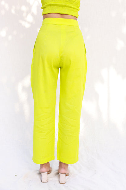 Neon straight pants