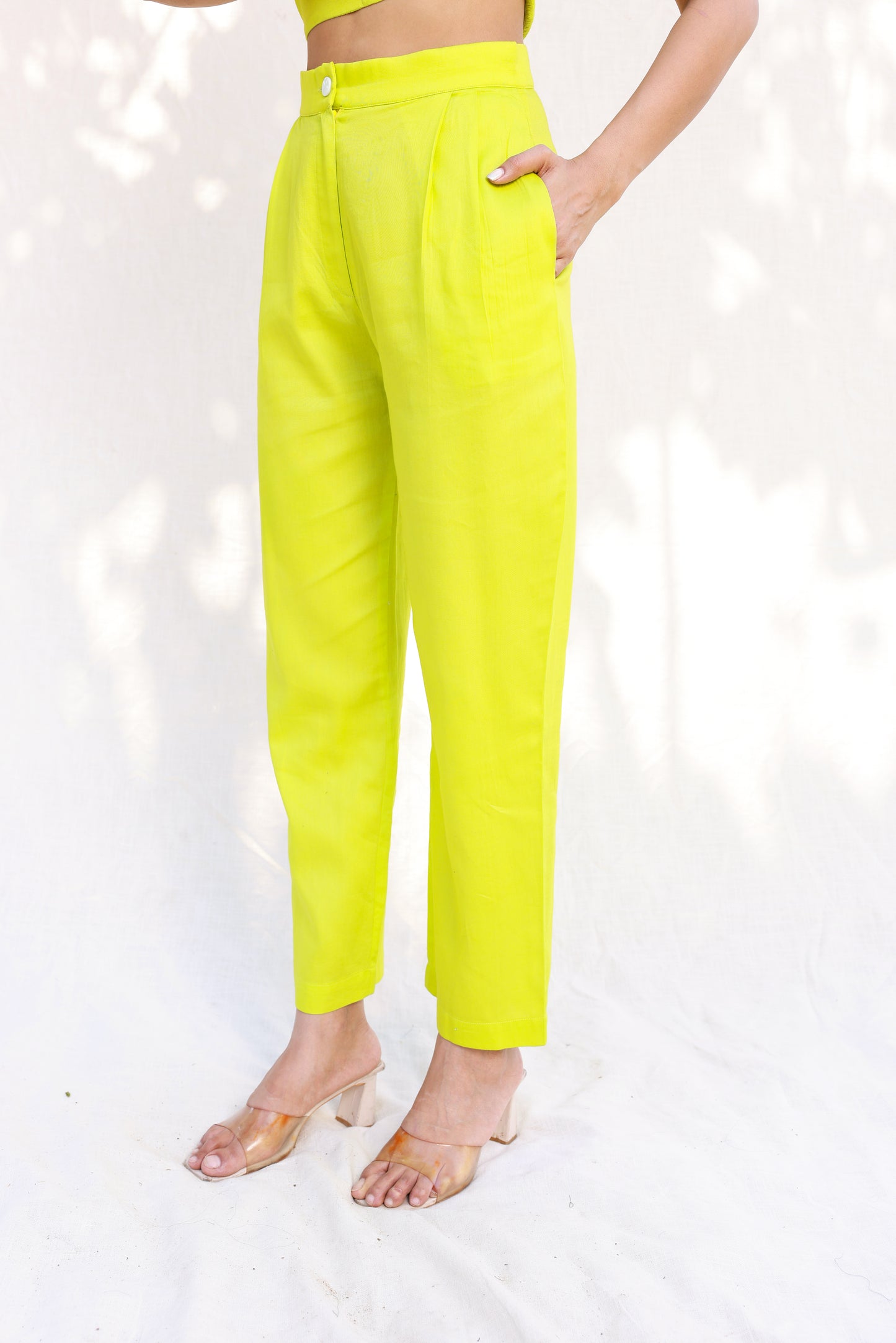 Neon straight pants