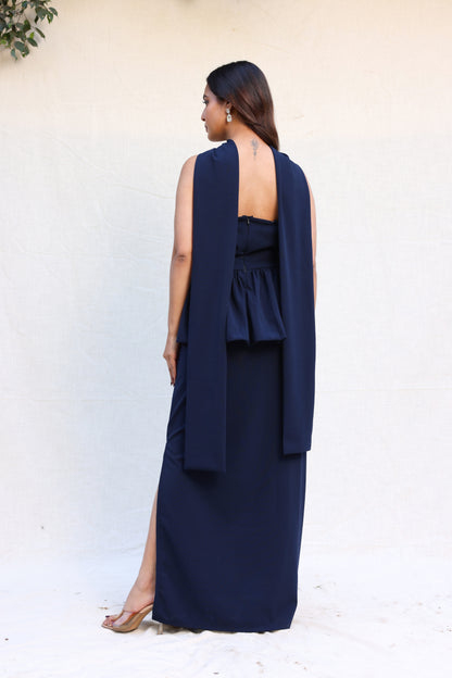 Tube peplum with straight skirt co-ord set