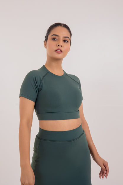 Prithvi Crop Top_Mint Green