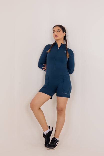 Akasha Romper_Airforce