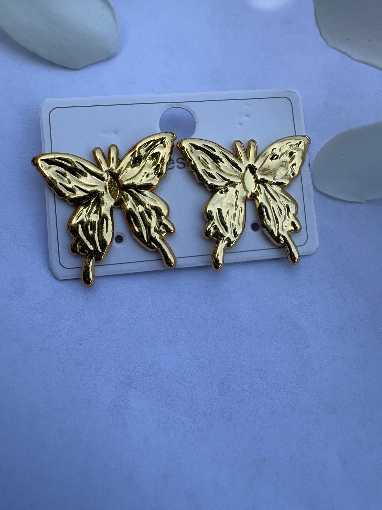Golden Butterfly Earrings