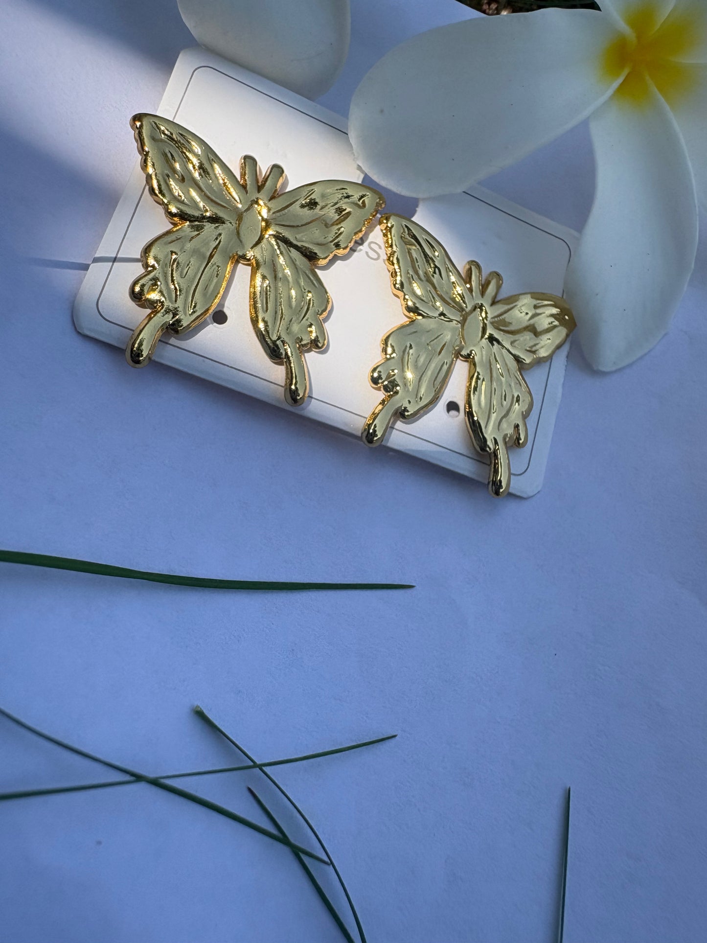 Golden Butterfly Earrings