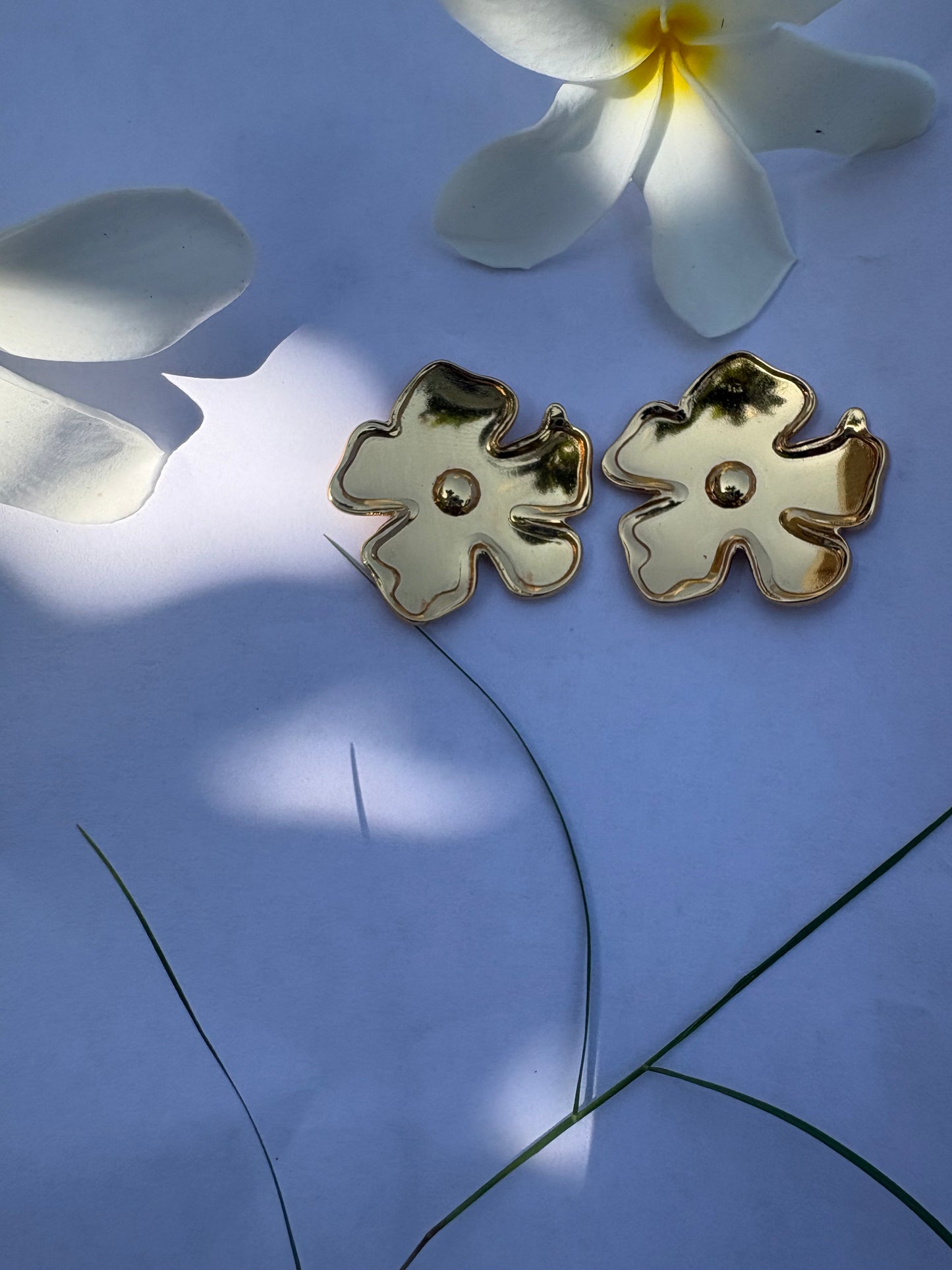 Golden Bloom Stud Earrings