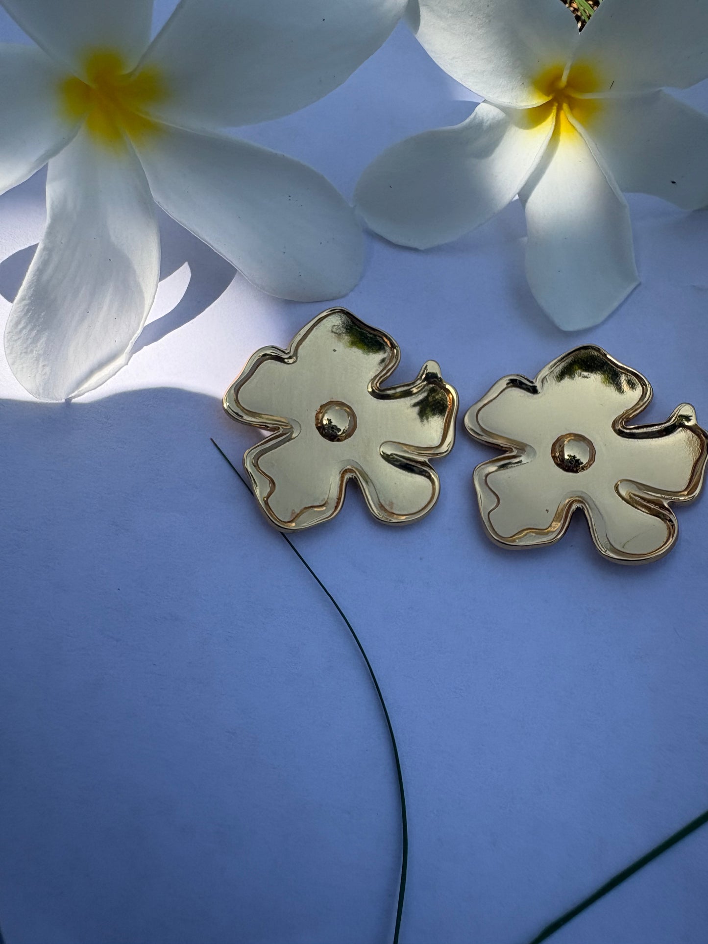 Golden Bloom Stud Earrings