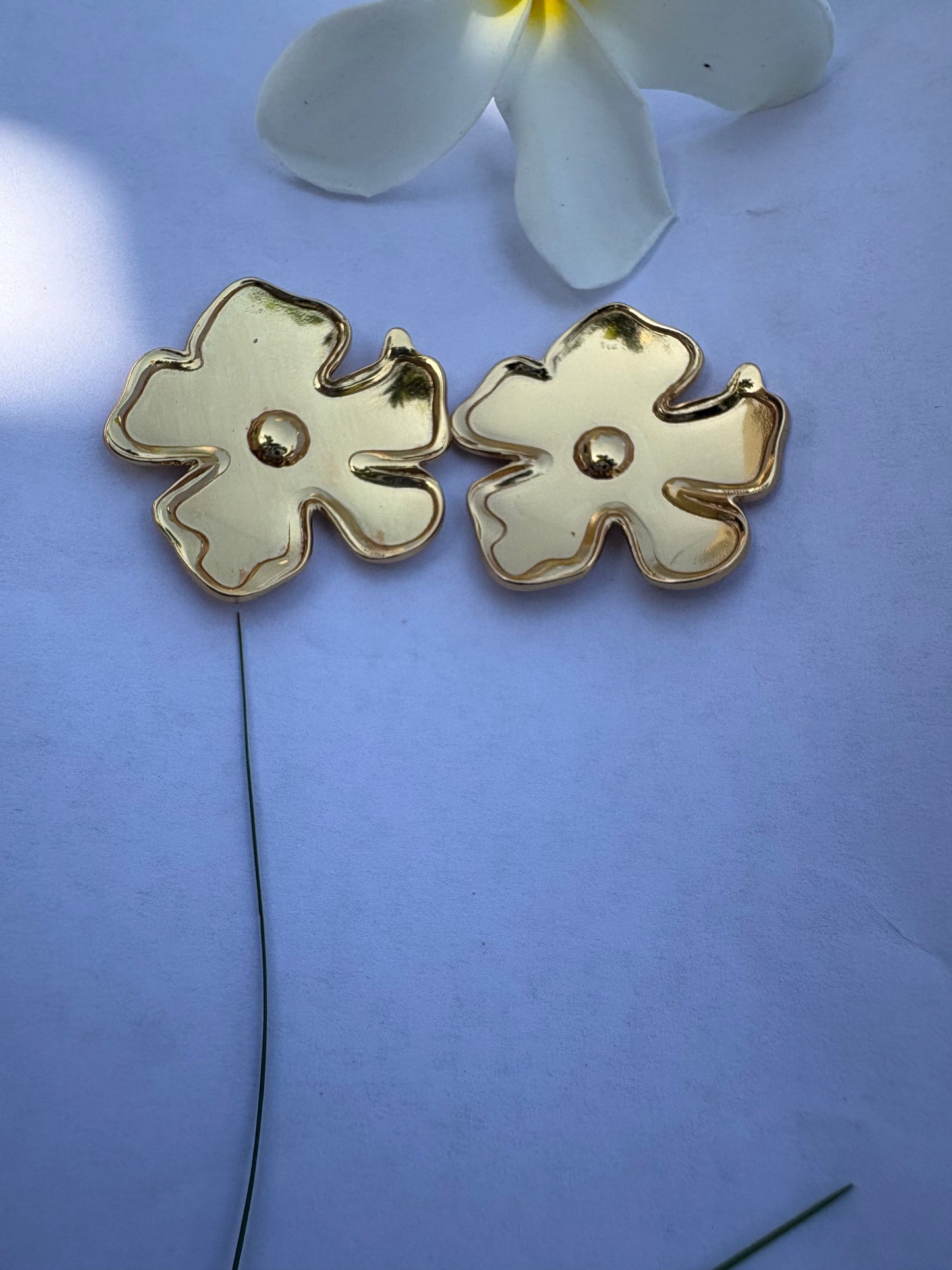 Golden Bloom Stud Earrings