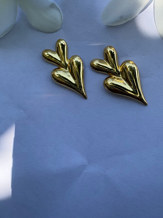 Dual Heart Earrings