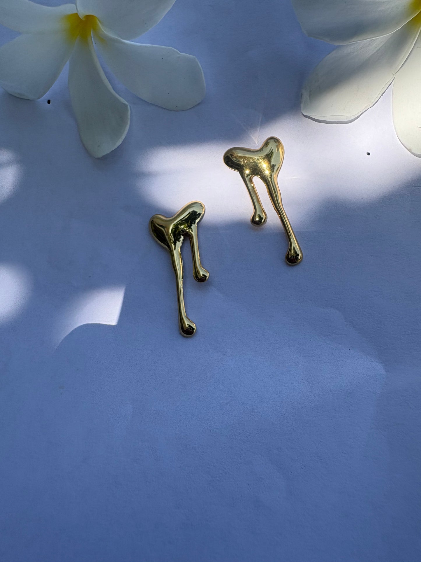 Heart Dripping Statement Earrings