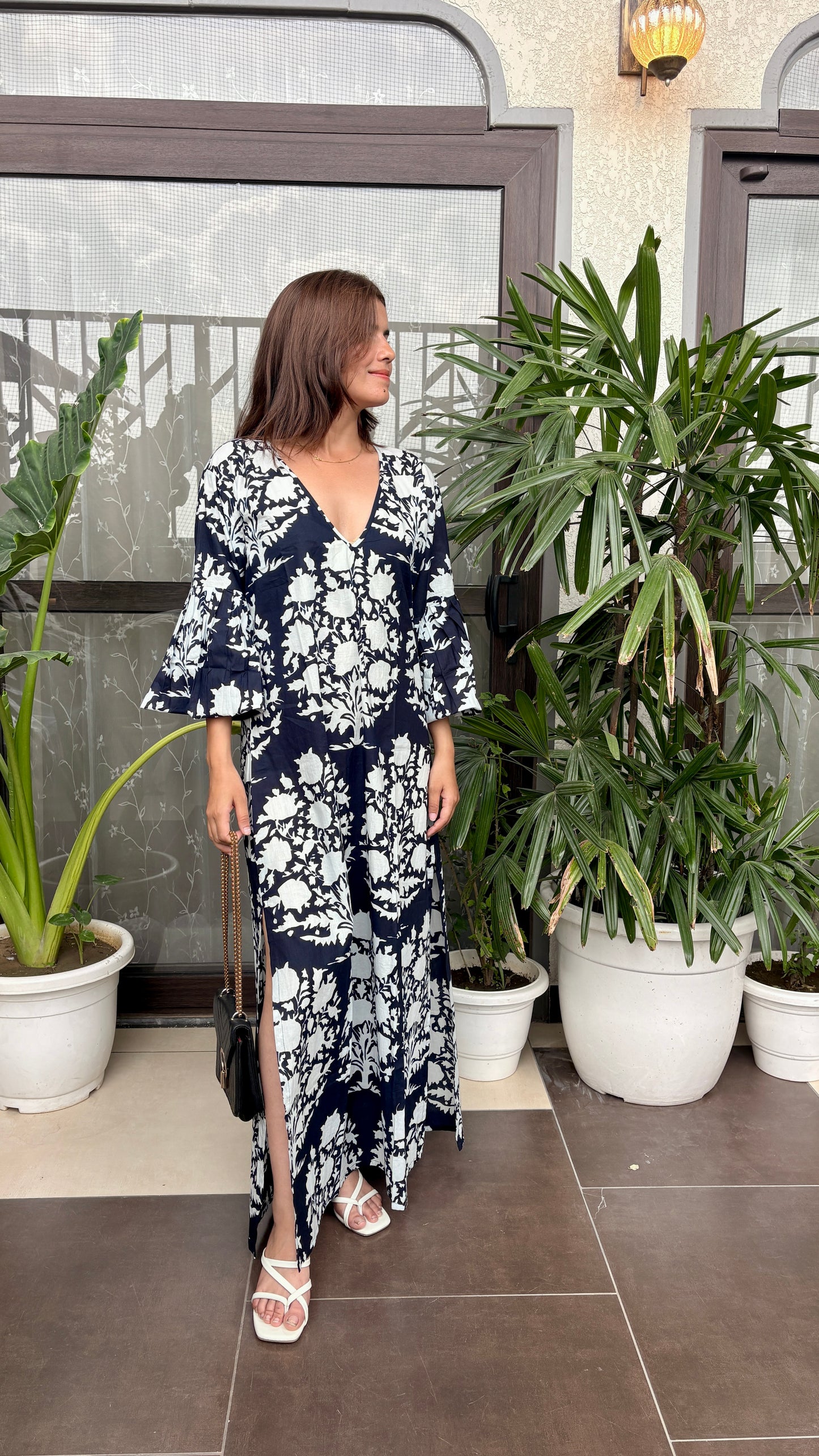 Midnight Bloom Floral Maxi Dress