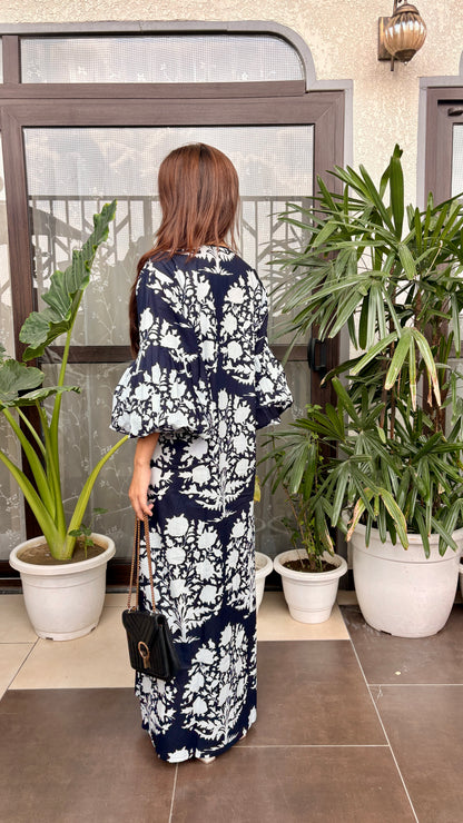 Midnight Bloom Floral Maxi Dress