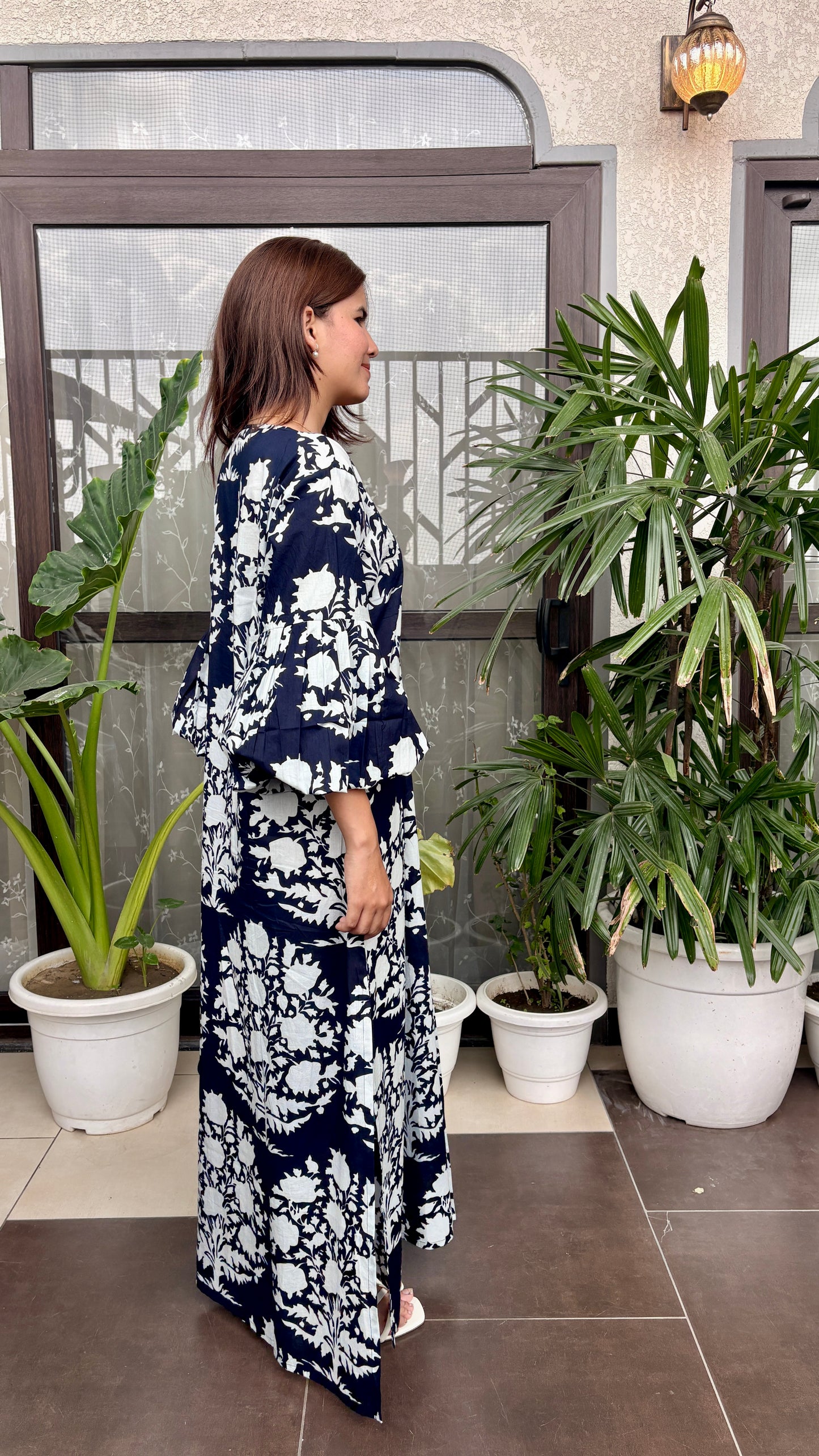 Midnight Bloom Floral Maxi Dress
