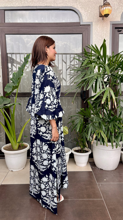Midnight Bloom Floral Maxi Dress