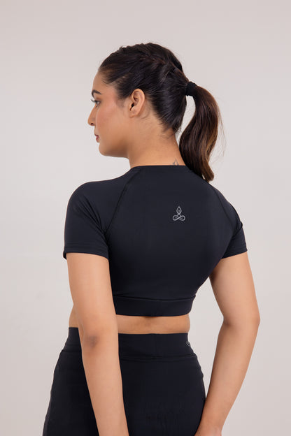 Prithvi Crop Top_Black