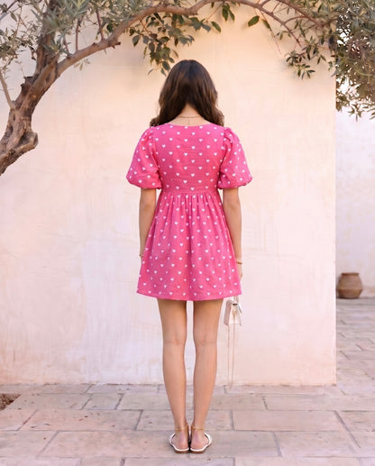 Blush Heart Mini Dress