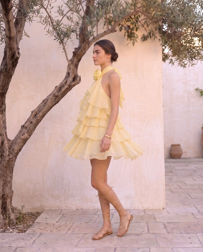 Butter Ruffle Dress