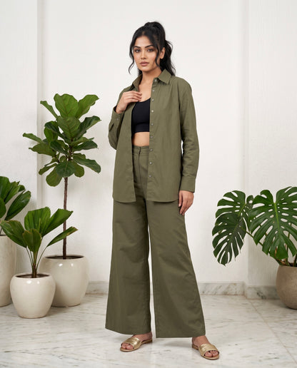Olive Essence Co-Ord Set Moonstruck