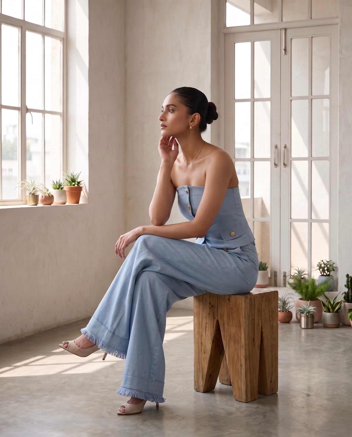 Celeste Blue Co-Ord Set Moonstruck