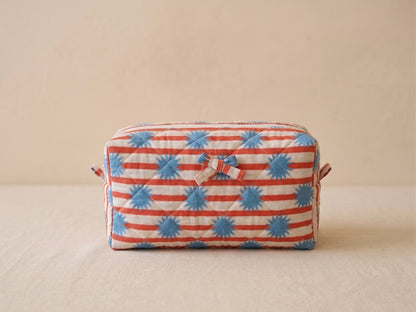 Retro Starburst Quilted Travel Organizer Bag Moonstruck