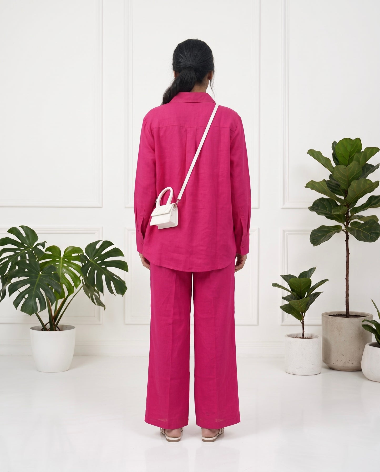 Fuchsia Cotton Co-Ord Set Moonstruck