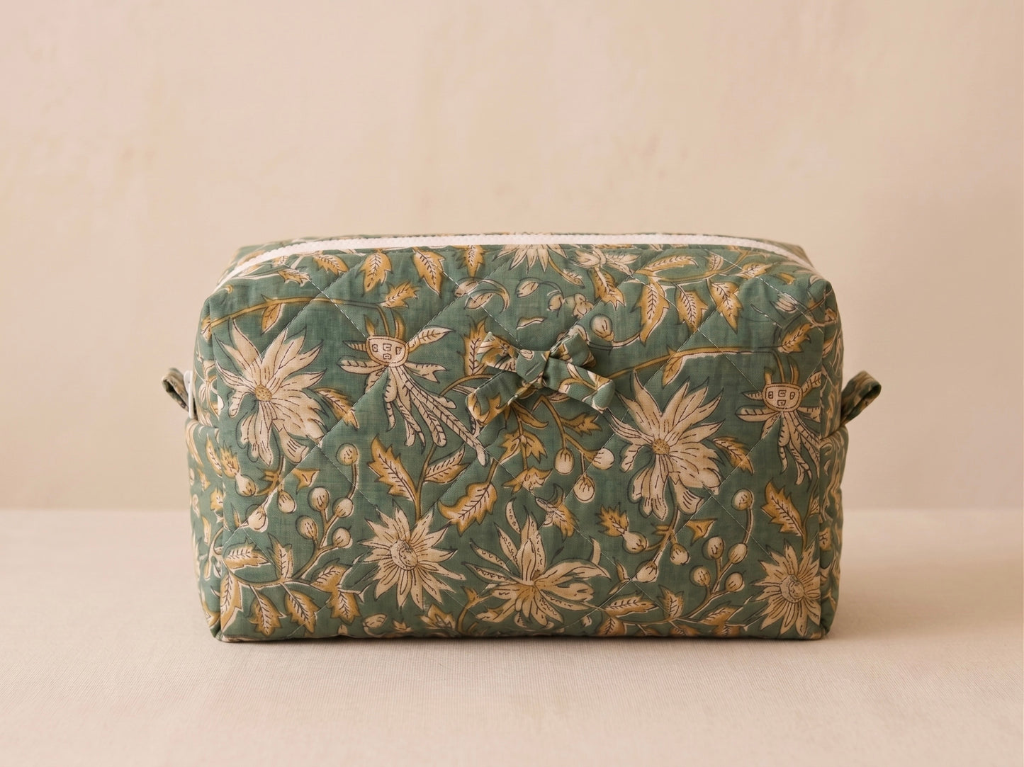 rtisan Floral Quilted Travel Organizer Bag Moonstruck