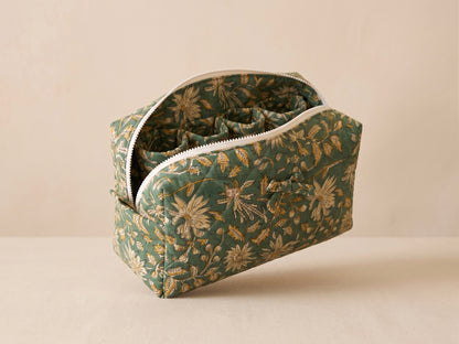 rtisan Floral Quilted Travel Organizer Bag Moonstruck