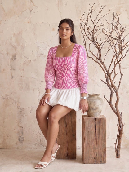 Pink and White Bubble Dress MoonStruck